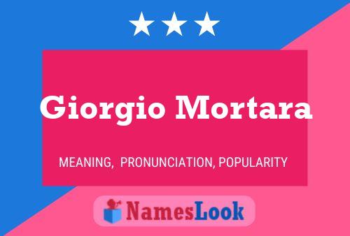 Постер имени Giorgio Mortara