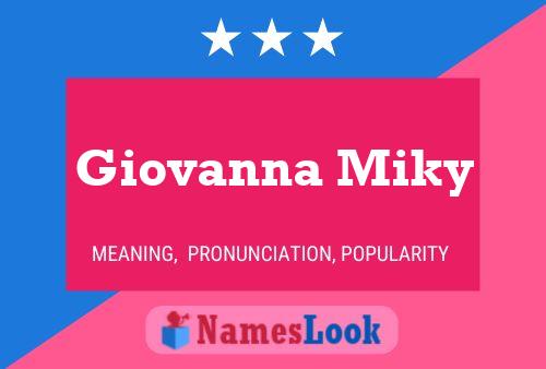 Постер имени Giovanna Miky