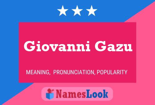 Постер имени Giovanni Gazu