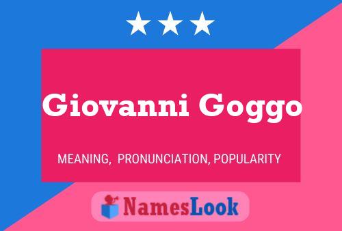 Постер имени Giovanni Goggo