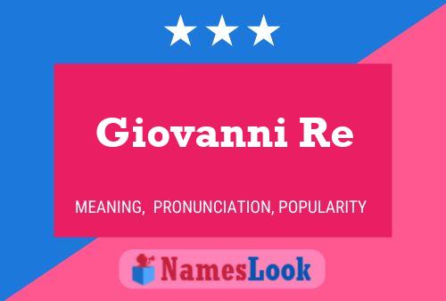 Постер имени Giovanni Re