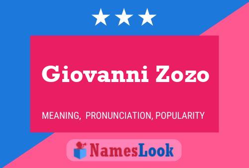 Постер имени Giovanni Zozo