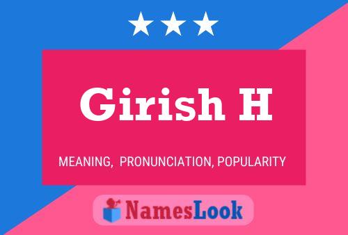 Постер имени Girish H