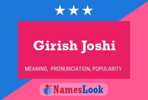 Постер имени Girish Joshi