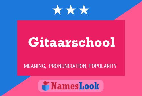 Постер имени Gitaarschool