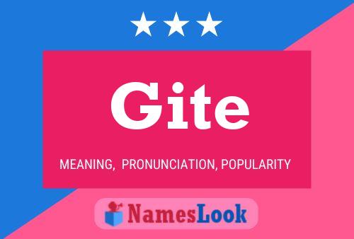 Постер имени Gite