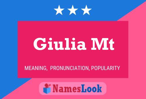 Постер имени Giulia Mt