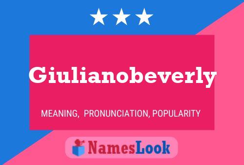 Постер имени Giulianobeverly