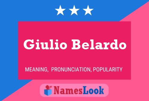 Постер имени Giulio Belardo