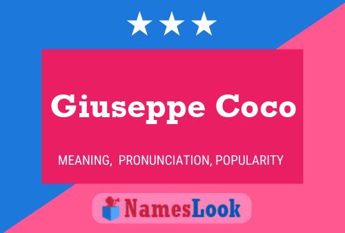 Постер имени Giuseppe Coco