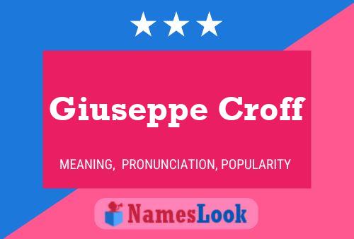 Постер имени Giuseppe Croff