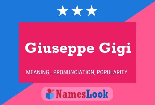 Постер имени Giuseppe Gigi