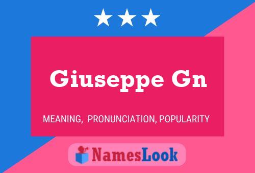 Постер имени Giuseppe Gn