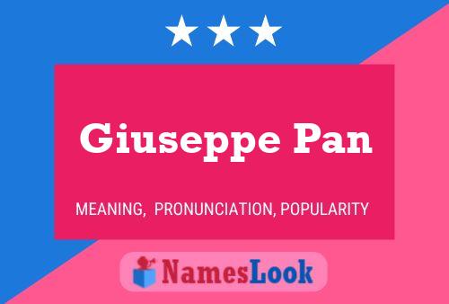 Постер имени Giuseppe Pan