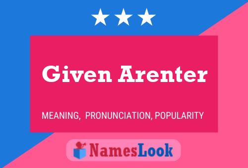 Постер имени Given Arenter