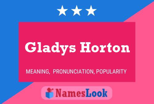 Постер имени Gladys Horton