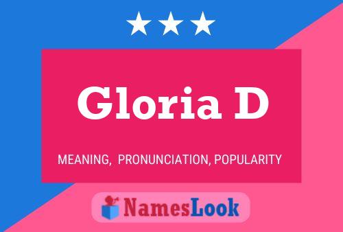 Постер имени Gloria D