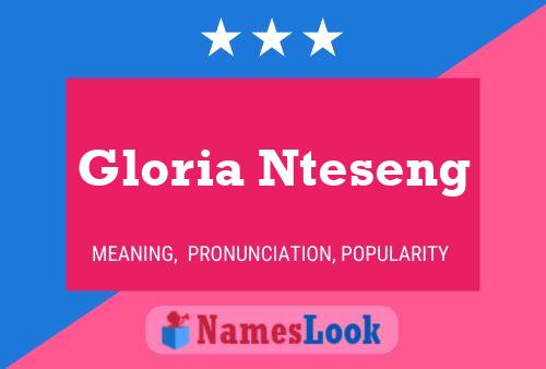 Постер имени Gloria Nteseng