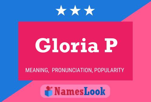 Постер имени Gloria P