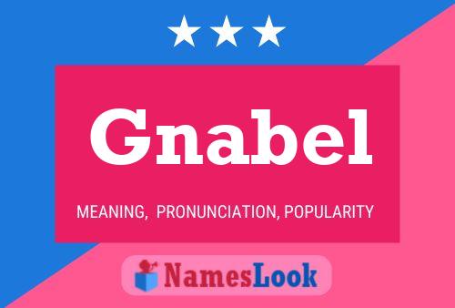 Постер имени Gnabel