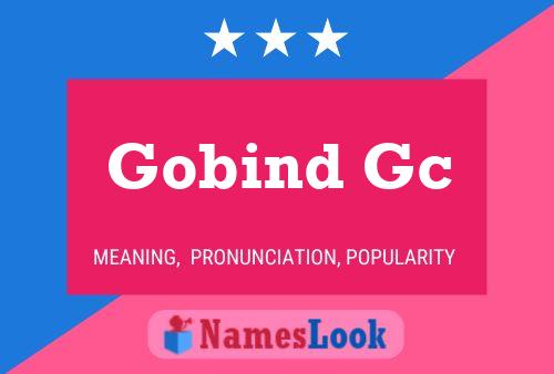 Постер имени Gobind Gc