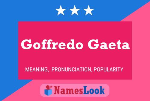 Постер имени Goffredo Gaeta