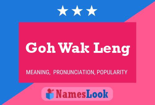 Постер имени Goh Wak Leng