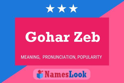 Постер имени Gohar Zeb