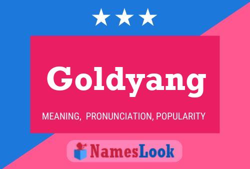 Постер имени Goldyang