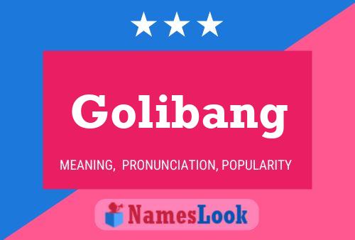 Постер имени Golibang