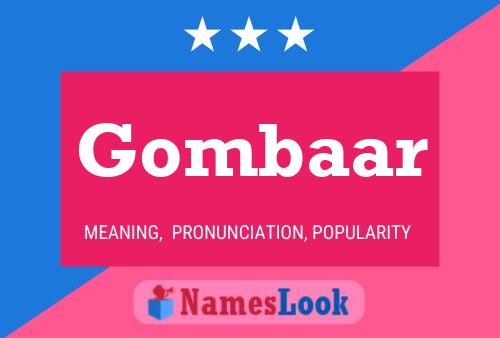 Постер имени Gombaar