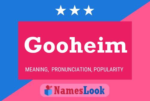 Постер имени Gooheim