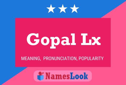 Постер имени Gopal Lx