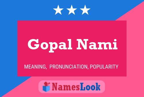 Постер имени Gopal Nami