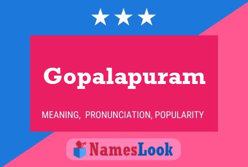 Постер имени Gopalapuram