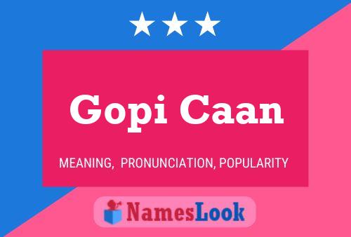 Постер имени Gopi Caan