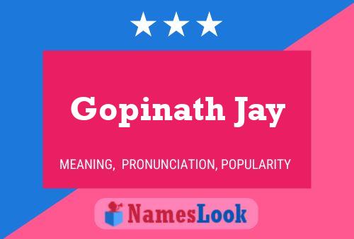 Постер имени Gopinath Jay