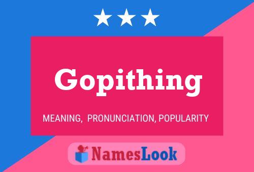 Постер имени Gopithing