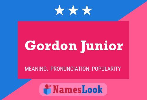 Постер имени Gordon Junior