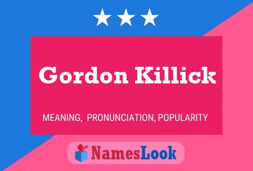 Постер имени Gordon Killick