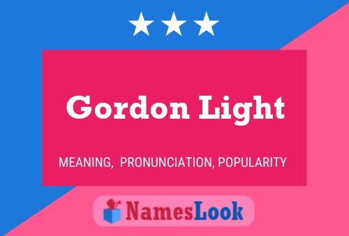 Постер имени Gordon Light