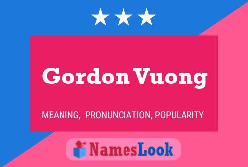 Постер имени Gordon Vuong