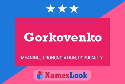 Постер имени Gorkovenko