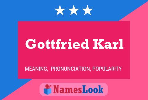 Постер имени Gottfried Karl