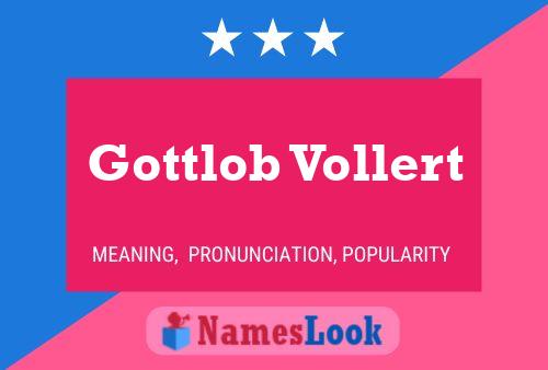 Постер имени Gottlob Vollert