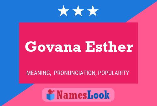 Постер имени Govana Esther