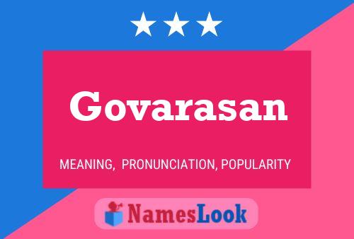 Постер имени Govarasan