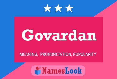 Постер имени Govardan