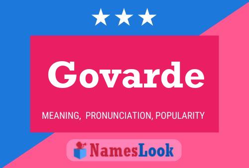 Постер имени Govarde