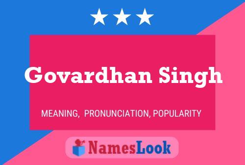 Постер имени Govardhan Singh